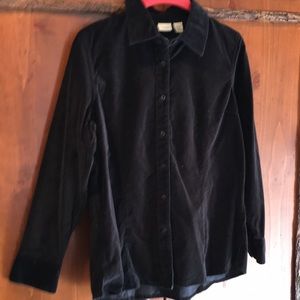 LL BEAN 100% Cotton Velvet Shirt Womens La…